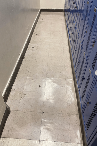 Commercial reconstruction project - locker room and bath