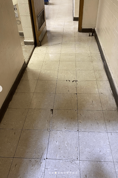 Commercial reconstruction project - locker room and bath