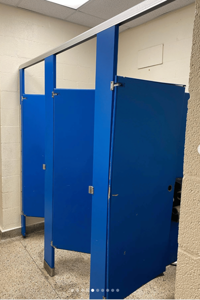 Commercial reconstruction project - locker room and bath