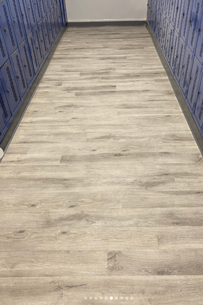 Commercial reconstruction project - locker room and bath