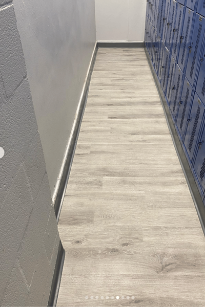 Commercial reconstruction project - locker room and bath