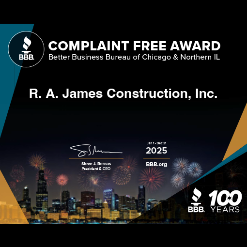 better business bureau Complaint Free Award RA James