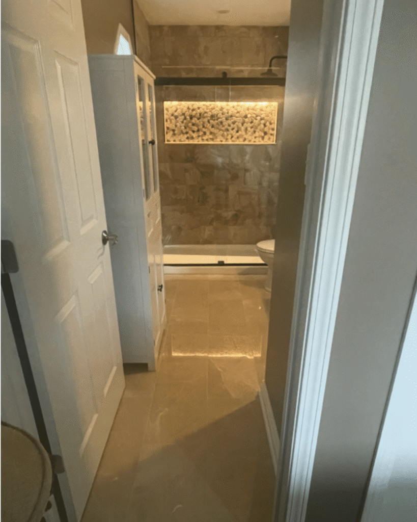 Bath remodel - Before and after