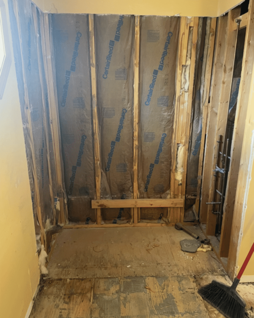 bath remodel - Before and after