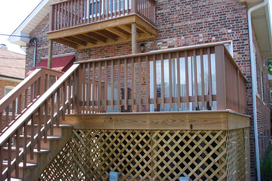 Custom Decks & Wood Stairs Chicagoland